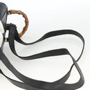 GUCCI Bamboo Backpack Leather Black Gold 003 2034 0030 Auth ka3090-14
