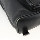 GUCCI Bamboo Backpack Leather Black Gold 003 2034 0030 Auth ka3090-16