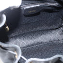 GUCCI Bamboo Backpack Leather Black Gold 003 2034 0030 Auth ka3090-11
