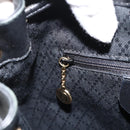 GUCCI Bamboo Backpack Leather Black Gold 003 2034 0030 Auth ka3090-21