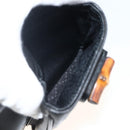 GUCCI Bamboo Backpack Leather Black Gold 003 2034 0030 Auth ka3090-23