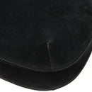 Salvatore Ferragamo Shoulder Bag Suede Black Gold Auth ka3091A-15