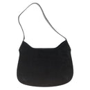 Salvatore Ferragamo Shoulder Bag Suede Black Gold Auth ka3091A-2