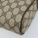 GUCCI GG Supreme Web Sherry Line Bag PVC Beige Gold 98 30 014 3553 Auth ka3094-15