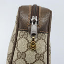 GUCCI GG Supreme Web Sherry Line Bag PVC Beige Gold 98 30 014 3553 Auth ka3094-8