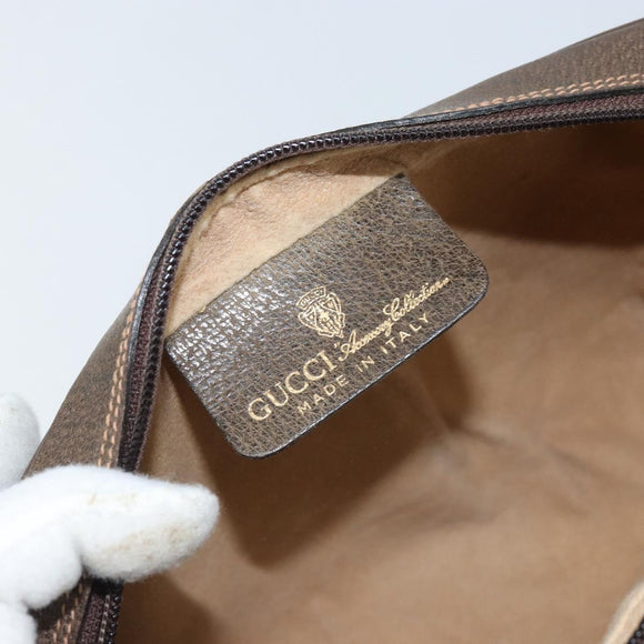GUCCI GG Supreme Web Sherry Line Bag PVC Beige Gold 98 30 014 3553 Auth ka3094