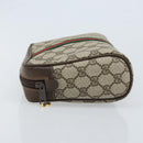 GUCCI GG Supreme Web Sherry Line Bag PVC Beige Gold 98 30 014 3553 Auth ka3094-4