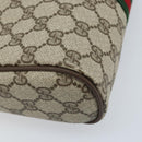 GUCCI GG Supreme Web Sherry Line Bag PVC Beige Gold 98 30 014 3553 Auth ka3094-14