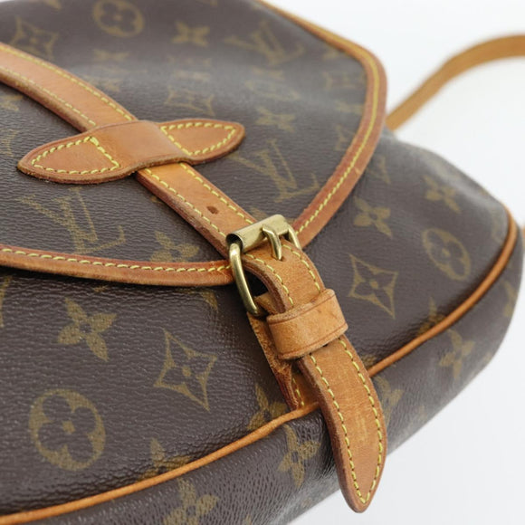 LOUIS VUITTON Monogram Saumur 30 Shoulder Bag M42256 LV Auth ka3095