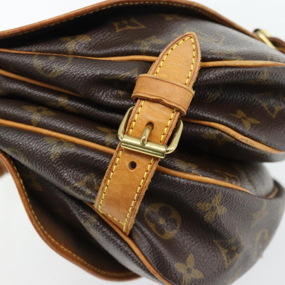 LOUIS VUITTON Monogram Saumur 30 Shoulder Bag M42256 LV Auth ka3095