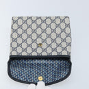 GUCCI GG Supreme Pouch PVC Navy Gold 68 039 4494 Auth ka3098-13
