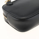 FENDI Versace collaboration Shoulder Bag Leather Black Gold Auth ka3101V-13