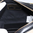 FENDI Versace collaboration Shoulder Bag Leather Black Gold Auth ka3101V-16