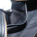 FENDI Versace collaboration Shoulder Bag Leather Black Gold Auth ka3101V-20