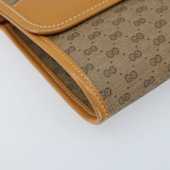 GUCCI Micro GG Supreme Shoulder Bag PVC Beige Gold 004 89 1041 Auth ka3102
