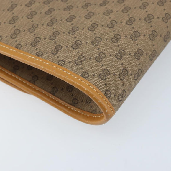 GUCCI Micro GG Supreme Shoulder Bag PVC Beige Gold 004 89 1041 Auth ka3102