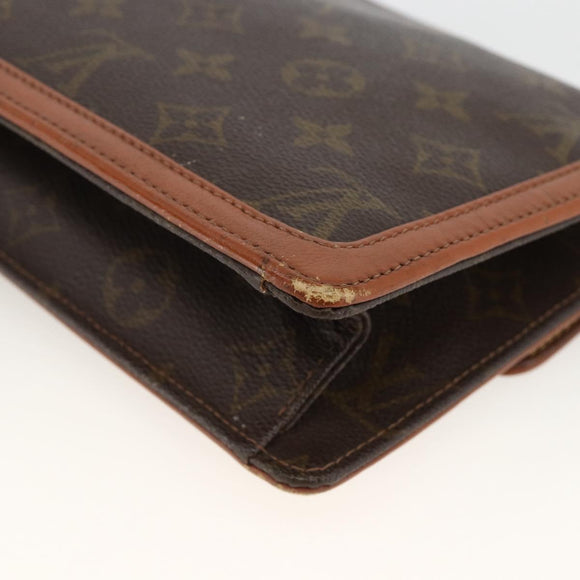 LOUIS VUITTON Monogram Pochette Dam GM Clutch Bag M51810 LV Auth ka3103