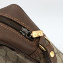 GUCCI GG Supreme Clutch Bag PVC Beige Gold 156 01 053 Auth ka3105-14