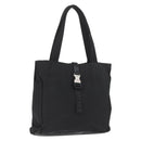 PRADA Tote Bag Nylon Black Silver Auth ka3110-1