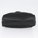 PRADA Tote Bag Nylon Black Silver Auth ka3110-6