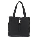 PRADA Tote Bag Nylon Black Silver Auth ka3110-13