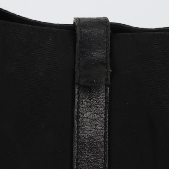 PRADA Tote Bag Nylon Black Silver Auth ka3110