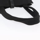 PRADA Tote Bag Nylon Black Silver Auth ka3110-8