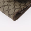GUCCI GG Supreme Shoulder Bag PVC Beige Gold Auth ka3113-14