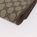 GUCCI GG Supreme Shoulder Bag PVC Beige Gold Auth ka3113-16