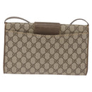 GUCCI GG Supreme Shoulder Bag PVC Beige Gold Auth ka3113-2