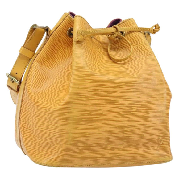 LOUIS VUITTON Epi Petit Noe Shoulder Bag Yellow M44109 LV Auth ka3115