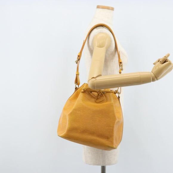 LOUIS VUITTON Epi Petit Noe Shoulder Bag Yellow M44109 LV Auth ka3115