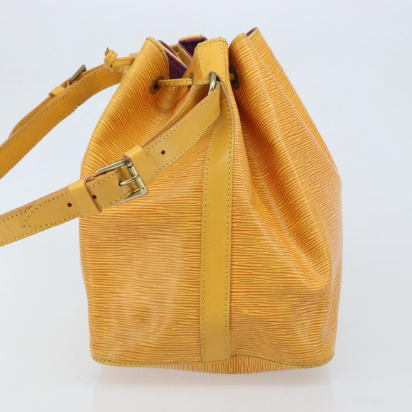 LOUIS VUITTON Epi Petit Noe Shoulder Bag Yellow M44109 LV Auth ka3115