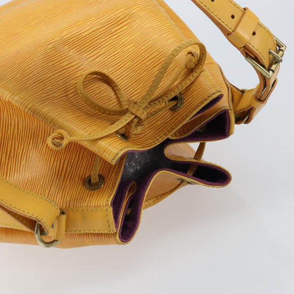 LOUIS VUITTON Epi Petit Noe Shoulder Bag Yellow M44109 LV Auth ka3115
