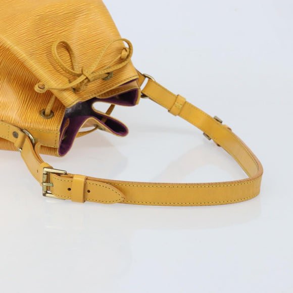 LOUIS VUITTON Epi Petit Noe Shoulder Bag Yellow M44109 LV Auth ka3115