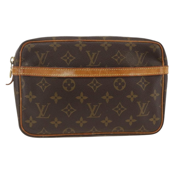 LOUIS VUITTON Monogram Compiegne 23 Clutch Bag M51847 LV Auth ka3117