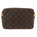 LOUIS VUITTON Monogram Compiegne 23 Clutch Bag M51847 LV Auth ka3117-2