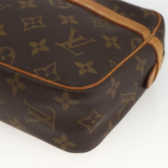 LOUIS VUITTON Monogram Compiegne 23 Clutch Bag M51847 LV Auth ka3117