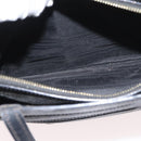 CELINE Macadam Canvas Hand Bag PVC Leather Black Gold Auth ka3121-27