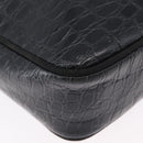 Salvatore Ferragamo Shoulder Bag Leather Black Gold Auth ka3122A-12