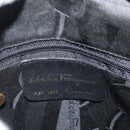 Salvatore Ferragamo Shoulder Bag Leather Black Gold Auth ka3122A-16