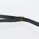 Salvatore Ferragamo Shoulder Bag Leather Black Gold Auth ka3122A-8