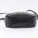 Salvatore Ferragamo Shoulder Bag Leather Black Gold Auth ka3122A-9