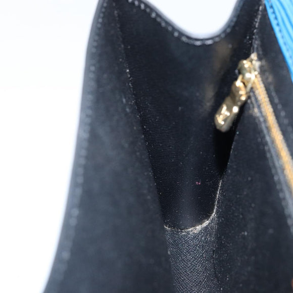 LOUIS VUITTON Epi Art Deco Clutch Bag Blue M52635 LV Auth ka3124