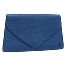 LOUIS VUITTON Epi Art Deco Clutch Bag Blue M52635 LV Auth ka3124-1