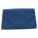 LOUIS VUITTON Epi Art Deco Clutch Bag Blue M52635 LV Auth ka3124-13