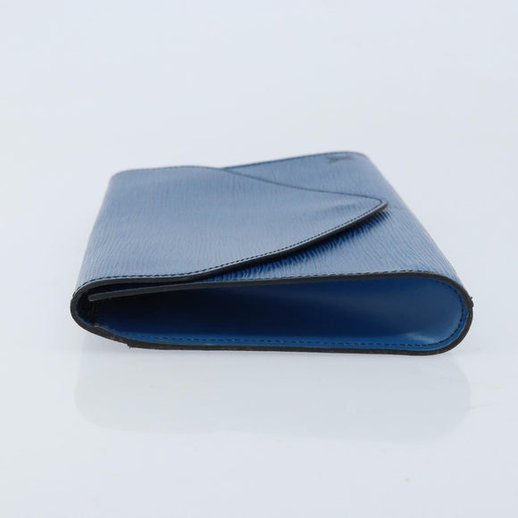 LOUIS VUITTON Epi Art Deco Clutch Bag Blue M52635 LV Auth ka3124