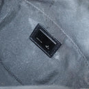 FENDI Zucchino Canvas Mamma Baguette Shoulder Bag Dark Brown Silver Auth ka3125-17