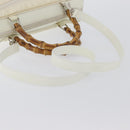 GUCCI Handtasche Nylon 2way Silber Weiß 000 2040 0538 Auth ka3126-10