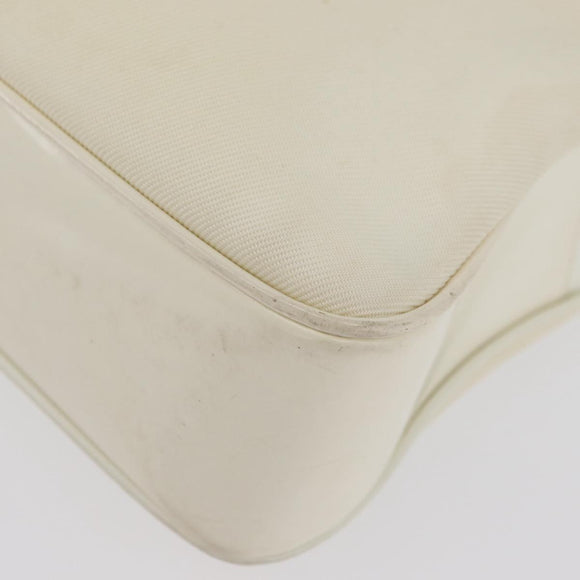 GUCCI Handtasche Nylon 2way Silber Weiß 000 2040 0538 Auth ka3126